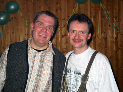 DJ Matthias Döhla und Organsiator Rainer Fritsch